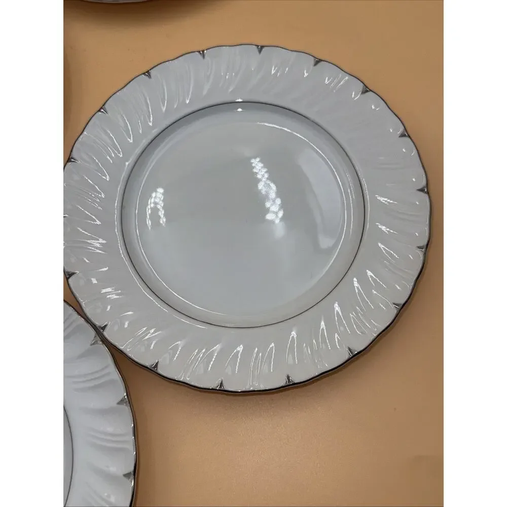 Set of 8- Vintage Salad Plates Harmony House Heirloom Fine China #3512, 7 1/2